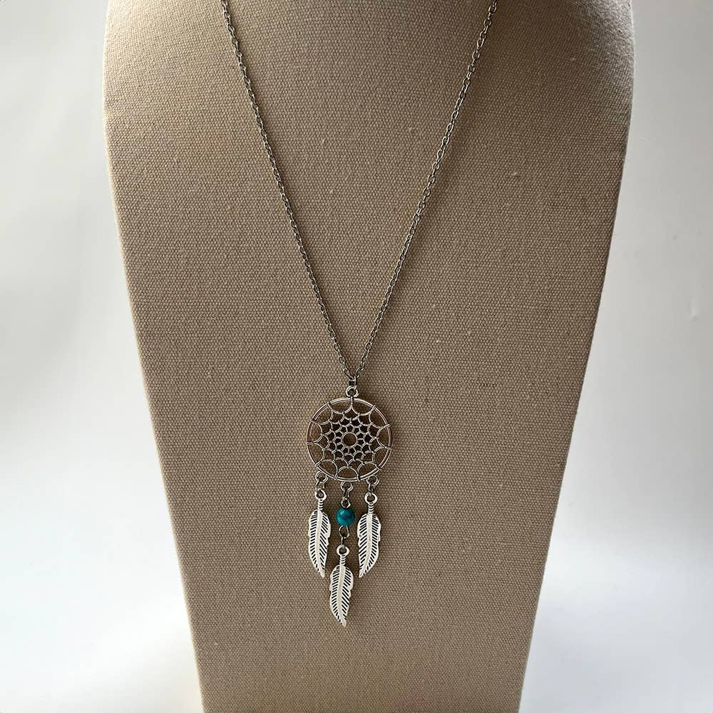 Dreamcatcher Pendant, Turquoise