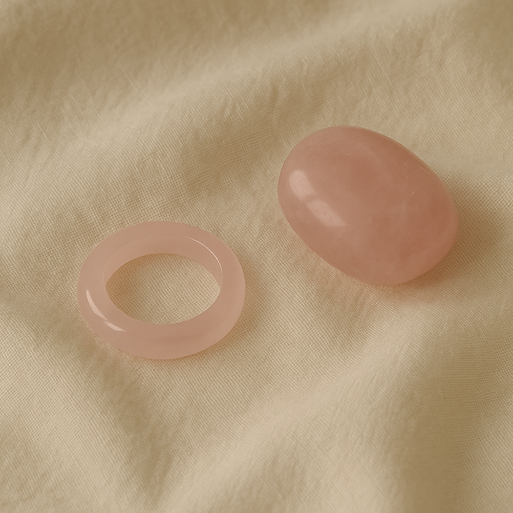 Crystal Ring, Rose Quartz
