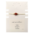 Single Bead Wristlets: Red Carnelian