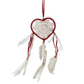 Heart Shaped Dream Catcher, 12cm, Red
