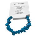 Gemstone Chip Stretch Bracelet: Turquoise (Dyed Howlite)