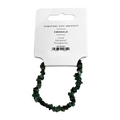 Gemstone Chip Stretch Bracelet: Emerald