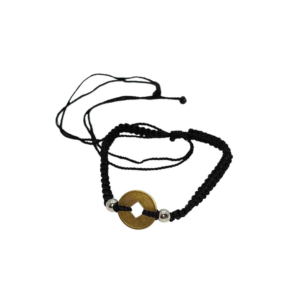 Beach Bracelet: Black / Symbols