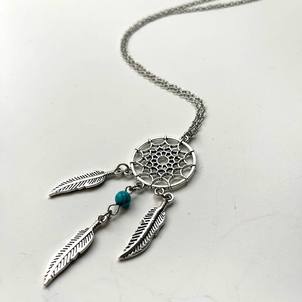 Dreamcatcher Pendant, Turquoise