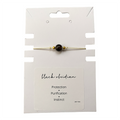 Single Bead Wristlets: Black Obsidian