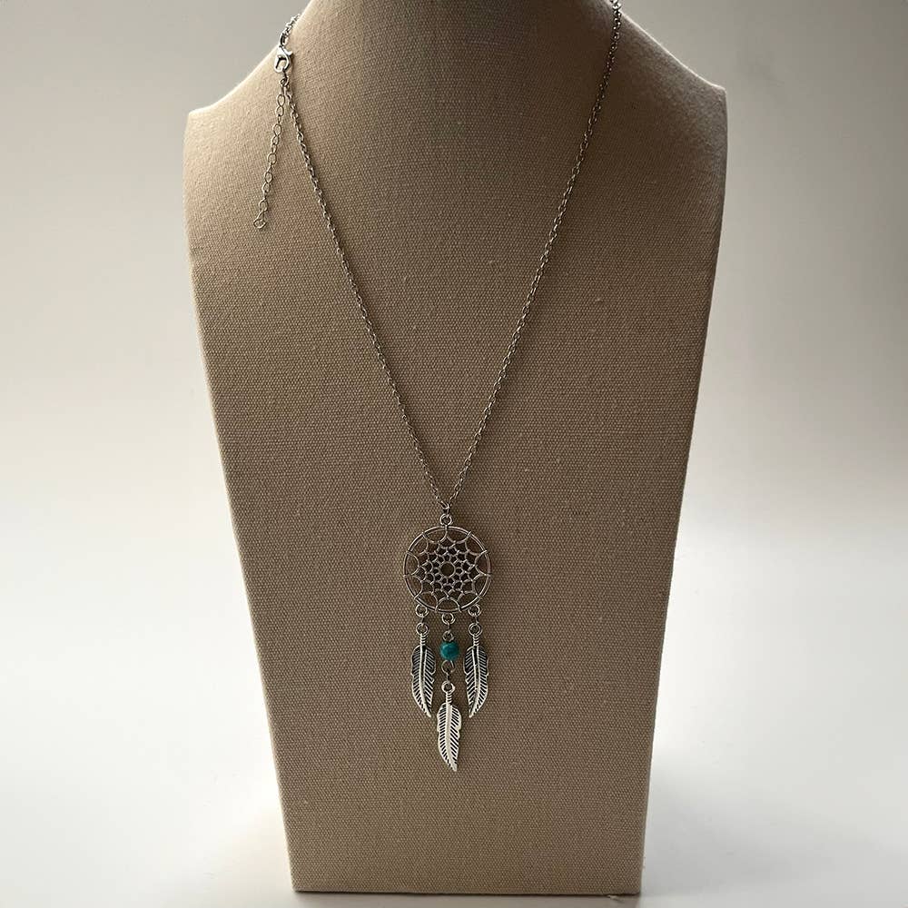 Dreamcatcher Pendant, Turquoise