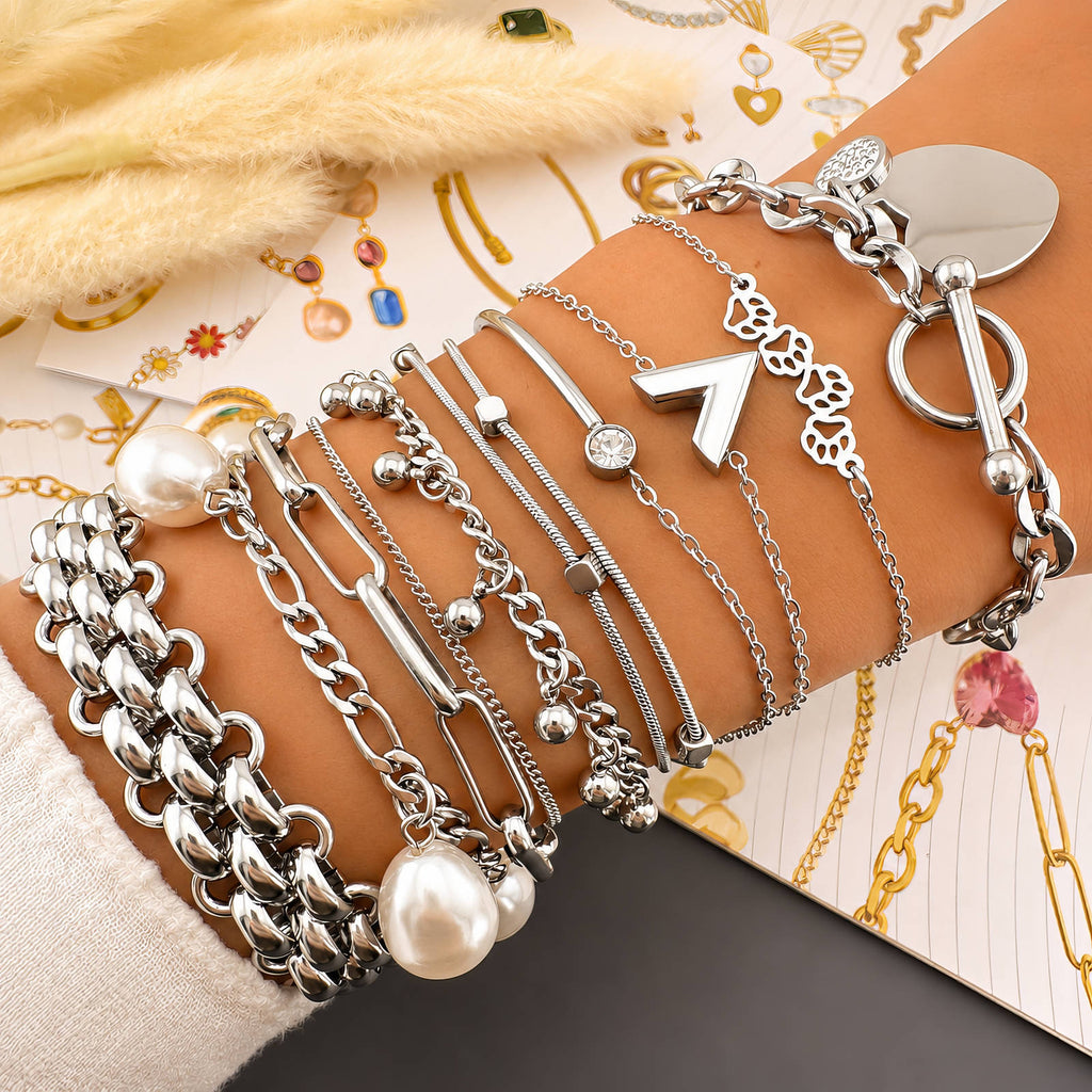 Heart Bracelet, Stainless Steel