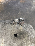 SILVER BEE STUD EARRINGS 6MM