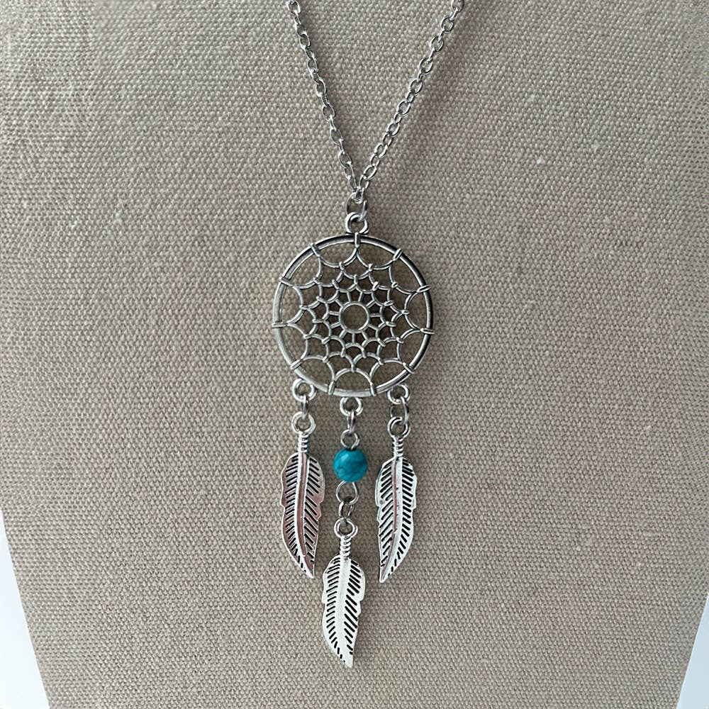 Dreamcatcher Pendant, Turquoise