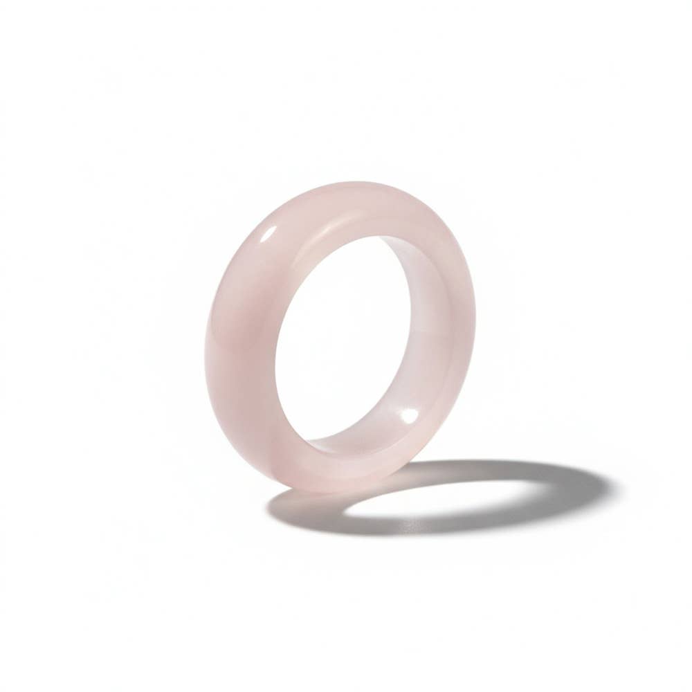 Crystal Ring, Rose Quartz