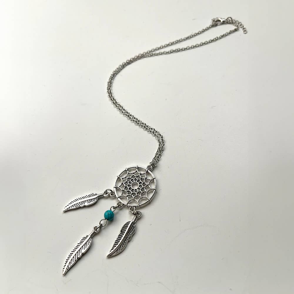 Dreamcatcher Pendant, Turquoise