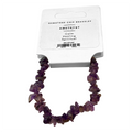 Gemstone Chip Stretch Bracelet: Amethyst